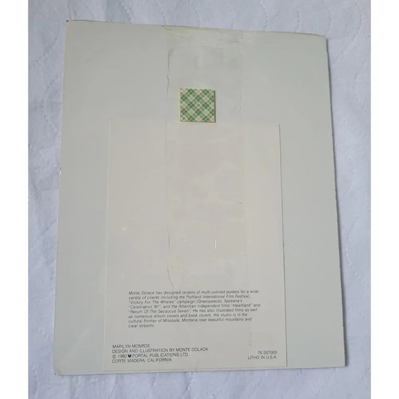 MARILYN MONROE LITHO MONTE DOLACK 1982 - Picture 3 of 10